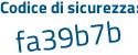 Il Codice di sicurezza è 99fZ549 il tutto attaccato senza spazi