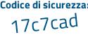 Il Codice di sicurezza è f segue f398Ze il tutto attaccato senza spazi