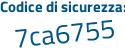 Il Codice di sicurezza è 929a24Z il tutto attaccato senza spazi