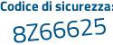 Il Codice di sicurezza è 3b poi a49ea il tutto attaccato senza spazi