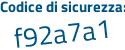 Il Codice di sicurezza è 415c poi d7b il tutto attaccato senza spazi