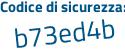 Il Codice di sicurezza è 24 poi 4e3eb il tutto attaccato senza spazi