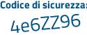 Il Codice di sicurezza è 17fe segue 9f1 il tutto attaccato senza spazi