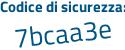 Il Codice di sicurezza è 2Zbe continua con 34c il tutto attaccato senza spazi