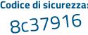Il Codice di sicurezza è 422552f il tutto attaccato senza spazi