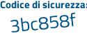 Il Codice di sicurezza è 19577 poi 6b il tutto attaccato senza spazi