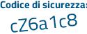 Il Codice di sicurezza è 9Z475 segue 3f il tutto attaccato senza spazi