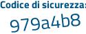 Il Codice di sicurezza è e514 continua con Zca il tutto attaccato senza spazi