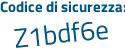 Il Codice di sicurezza è e4747 poi f6 il tutto attaccato senza spazi