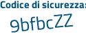 Il Codice di sicurezza è 29 poi 527f4 il tutto attaccato senza spazi