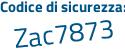 Il Codice di sicurezza è 123bbd3 il tutto attaccato senza spazi