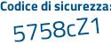 Il Codice di sicurezza è 1 poi 54c3cd il tutto attaccato senza spazi