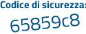 Il Codice di sicurezza è b69 segue 3bbb il tutto attaccato senza spazi