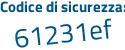 Il Codice di sicurezza è 4d5eb poi 65 il tutto attaccato senza spazi