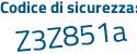 Il Codice di sicurezza è 9357d segue 51 il tutto attaccato senza spazi