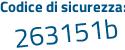 Il Codice di sicurezza è ZZ32 poi 46f il tutto attaccato senza spazi