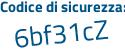 Il Codice di sicurezza è 38 continua con 453eZ il tutto attaccato senza spazi
