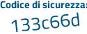 Il Codice di sicurezza è 25619 segue 2d il tutto attaccato senza spazi