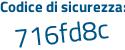 Il Codice di sicurezza è ac continua con 45353 il tutto attaccato senza spazi