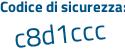 Il Codice di sicurezza è 1 poi 7ccb4e il tutto attaccato senza spazi