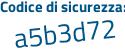 Il Codice di sicurezza è 5b1d344 il tutto attaccato senza spazi