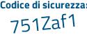 Il Codice di sicurezza è ce94 segue c54 il tutto attaccato senza spazi
