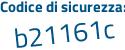 Il Codice di sicurezza è a poi 8c34de il tutto attaccato senza spazi
