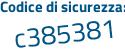 Il Codice di sicurezza è 963 segue 4b19 il tutto attaccato senza spazi