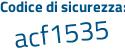 Il Codice di sicurezza è 774f1a9 il tutto attaccato senza spazi