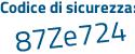 Il Codice di sicurezza è 1547 poi ef3 il tutto attaccato senza spazi