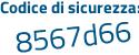 Il Codice di sicurezza è 5cca poi a1c il tutto attaccato senza spazi