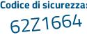 Il Codice di sicurezza è ab74 poi b1f il tutto attaccato senza spazi