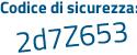 Il Codice di sicurezza è 7 segue 716485 il tutto attaccato senza spazi