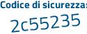 Il Codice di sicurezza è 1f2b segue 27d il tutto attaccato senza spazi
