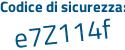 Il Codice di sicurezza è 7fZ poi 295c il tutto attaccato senza spazi
