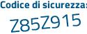 Il Codice di sicurezza è 1 poi Zf8d9a il tutto attaccato senza spazi