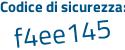 Il Codice di sicurezza è 22c1c21 il tutto attaccato senza spazi
