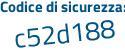 Il Codice di sicurezza è e continua con 58Z756 il tutto attaccato senza spazi