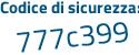 Il Codice di sicurezza è a segue 229ccc il tutto attaccato senza spazi