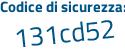 Il Codice di sicurezza è 6d187 continua con 95 il tutto attaccato senza spazi