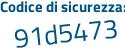 Il Codice di sicurezza è cc7e continua con 46e il tutto attaccato senza spazi