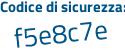 Il Codice di sicurezza è ec continua con 3ZZ95 il tutto attaccato senza spazi