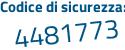 Il Codice di sicurezza è b293b continua con 82 il tutto attaccato senza spazi