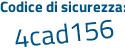 Il Codice di sicurezza è 95662 segue dZ il tutto attaccato senza spazi