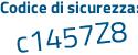 Il Codice di sicurezza è cb7fZ continua con 5d il tutto attaccato senza spazi