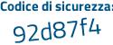 Il Codice di sicurezza è 38a poi f413 il tutto attaccato senza spazi