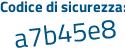 Il Codice di sicurezza è c6642 segue 29 il tutto attaccato senza spazi