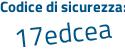 Il Codice di sicurezza è d poi 815e89 il tutto attaccato senza spazi