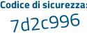 Il Codice di sicurezza è 297 continua con 7657 il tutto attaccato senza spazi