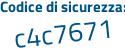 Il Codice di sicurezza è 45c2 poi 598 il tutto attaccato senza spazi